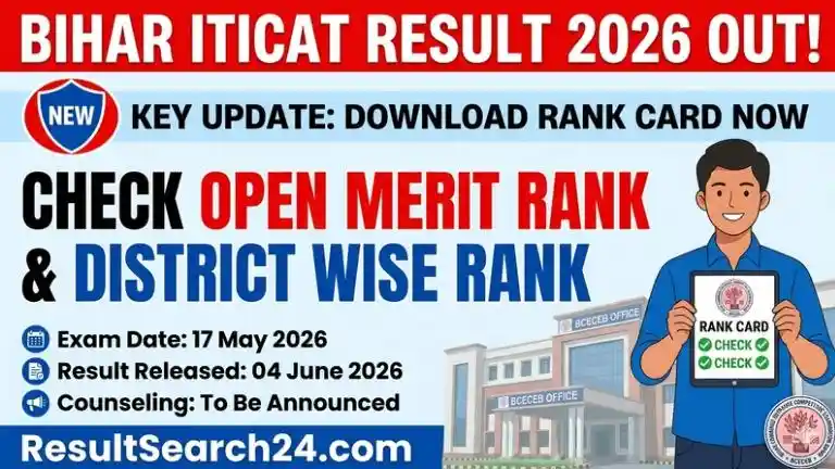 Bihar ITICAT Result 2026